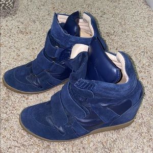 Steve Madden Boots - Suede Navy blue